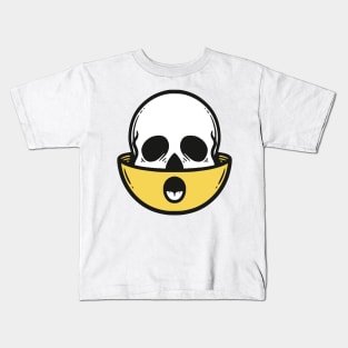 Confused Emoticon with Skull Kids T-Shirt